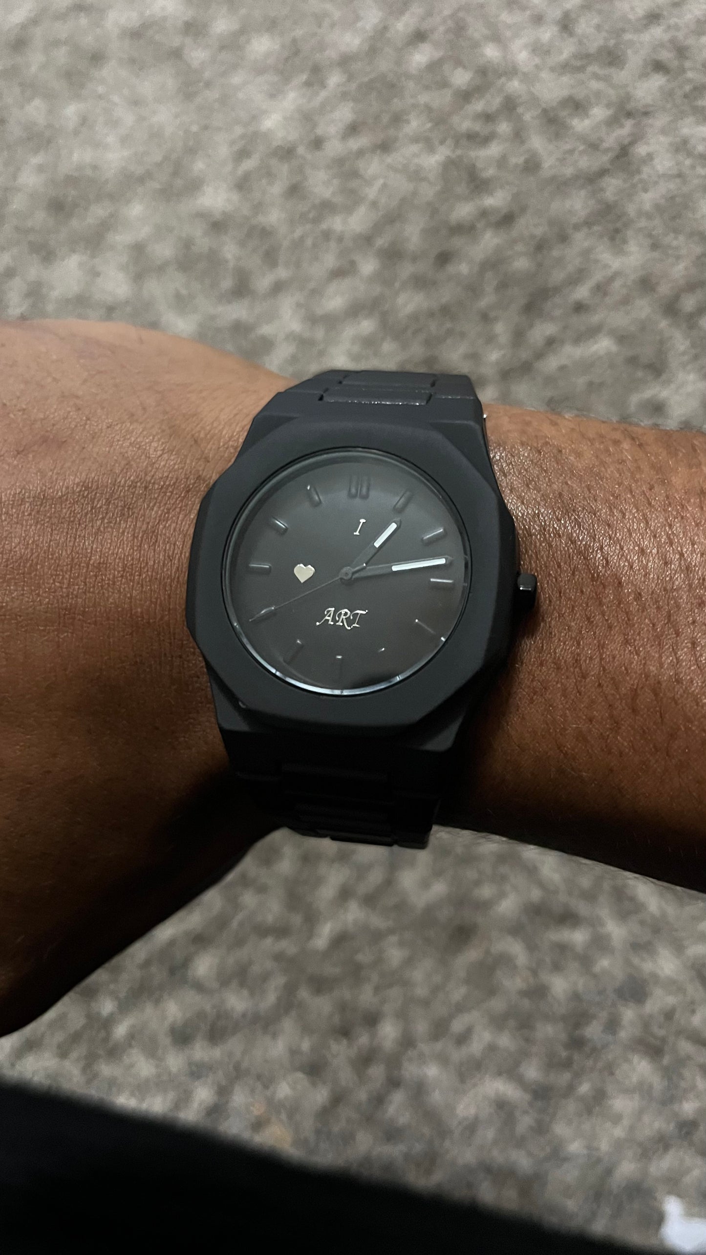 "OPEN YOUR EYES" All black watch